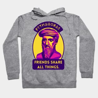 Pythagoras Portrait and Quote Hoodie